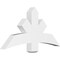 Ekena Millwork Alberta Architectural Grade PVC Gable Bracket, 48"W x 24"H x 4"D x 6"F, 12/12 Pitch GBP048X24X0406ALB00 - alternate 1